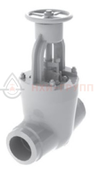 Запорная задвижка под приварку ручная 963-300-ГИ DN 300 PN 25 МПа Т545 °С, корпус ст. 15Х1М1Ф