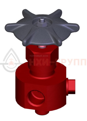 Клапан (вентиль) трехходовой под приварку ручной 1093-10-0 DN 10 PN 13,7 МПа Т560 °С, корпус ст. 12Х1МФ