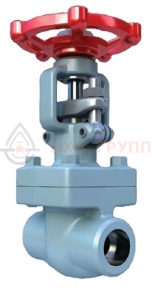 Кованая задвижка стальная клиновая с выдвижным шпинделем под приварку ручная 30нж15нж1 DN 40 PN 4 МПа УХЛ1, корпус ст. 10Х17Н13М2Т, класс герметичности «А» по ГОСТ 9544-2015