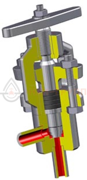 Угловой клапан (вентиль) под приварку ручной Т-202БМ DN 10 PN 13,7 МПа Т560 °С, корпус ст. 12Х1МФ