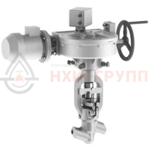 Запорный клапан (вентиль) под приварку с электроприводом (792-Э-0а-01) 1055-32-Э DN 32 PN 25,0 МПа Т545 °С , корпус ст. 12Х1МФ