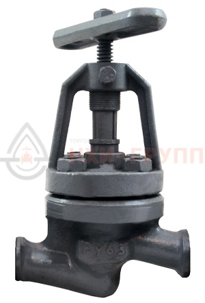 Запорный клапан сальниковый под приварку ручной 15с52нж11 DN 40 PN 6,3 МПа У1, корпус ст. 25Л, класс герметичности «А» по ГОСТ 9544-2015