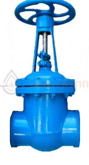 Клиновая задвижка штампосварная с выдвижным шпинделем под приварку ручная 30нж65нж DN 150 PN 2,5 МПа УХЛ1, корпус ст. 12Х18Н10Т, класс герметичности «В» по ГОСТ 9544-2015