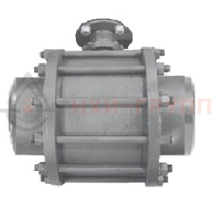 Шаровой кран разборный проходной неполнопроходной муфтовый под электропривод КШ-Р.П.НП.М.ЭП.НХИ.065/050.016.03.УХЛ1 DN 65/50 PN 1,6 МПа, корпус ст. 12Х18Н10Т, класс герметичности «А» по ГОСТ 9544-2015