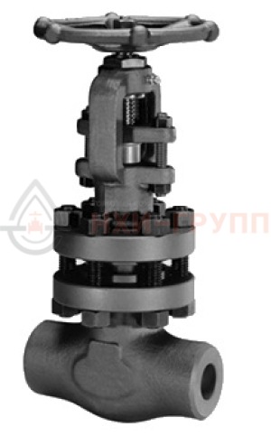 Кованая задвижка стальная клиновая с выдвижным шпинделем под приварку ручная 30с15нж DN 50 PN 4 МПа У1, корпус ст. 20, класс герметичности «А» по ГОСТ 9544-2015