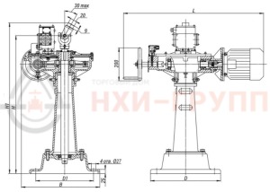 Колонковый электропривод 822-КЭ-0