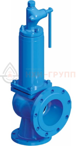 Предохранительный клапан пружинный сальниковый фланцевый с приспособлением для принудительного открытия СППК6Р 300-16нж 28нж46нж DN 300/400 PN 1,6/0,6 МПа УХЛ1, корпус ст. 12Х18Н9ТЛ, класс герметичности «В» по ГОСТ 9544-2015