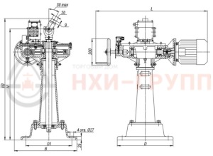 Колонковый электропривод 824-КЭ-0-01