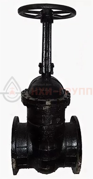 Задвижка параллельная литая с выдвижным шпинделем фланцевая ручная 30ч6бр DN 400 PN 1 МПа У3, корпус чугун, класс герметичности «D» по ГОСТ 9544-2015