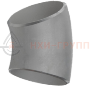 Отвод крутоизогнутый типа 3D (R=1,5 DN) П45-114х10-20 оц. ГОСТ 17375-2001