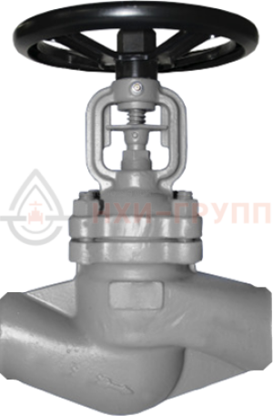 Запорный клапан сильфонный под приварку ручной 15с66нж DN 50 PN 2,5 МПа У1, корпус ст. 25Л, класс герметичности «А» по ГОСТ 9544-2015