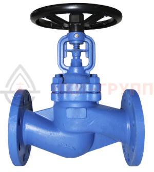 Клапан запорный сильфонный фланцевый ручной 15нж66п1 DN 50 PN 2,5 МПа УХЛ1, корпус ст. 10Х17Н13М2ТЛ, класс герметичности «А» по ГОСТ 9544-2015