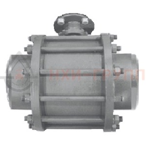 Шаровой кран разборный проходной полнопроходной под приварку под электропривод КШ-Р.П.ПП.П.ЭП.НХИ.200.100.01.У DN 200 PN 10 МПа, корпус ст. 20, класс герметичности «А» по ГОСТ 9544-2015