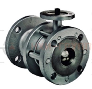 Шаровой кран разборный проходной полнопроходной фланцевый под электропривод КШ-Р.П.ПП.Ф.ЭП.НХИ.025.100.01.У DN 25 PN 10 МПа, корпус ст. 20, класс герметичности «А» по ГОСТ 9544-2015