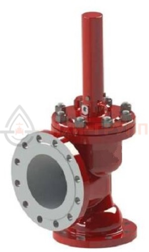 Предохранительный клапан фланцевый 7с-6-2 DN 200 PN 4,0 МПа Т450 °С, корпус ст. 25Л