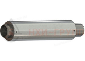 Многослойный компенсатор сильфонный осевой муфтовый DEK multilayer 125-16-60 L=330 мм, сильфон AISI 321/12X18Н10Т, патрубки ст. 20