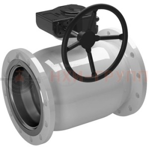 Шаровой кран цельносварной проходной полнопроходной фланцевый с редуктором КШ-Ц.П.ПП.Ф.РД.НХИ.250.016.01.У DN 250 PN 1,6 МПа, корпус ст. 20, класс герметичности «А» по ГОСТ 9544-2015