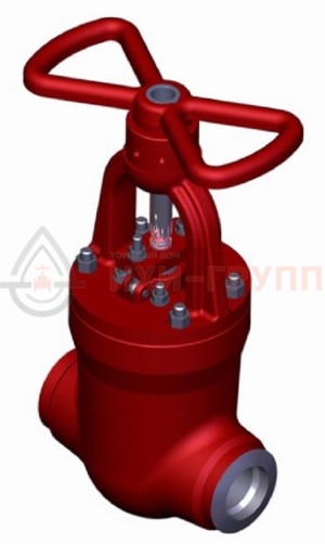 Запорная задвижка под приварку ручная 1156-150-М DN 150 PN 4 МПа Т545 °С, корпус ст. 15Х1М1Ф