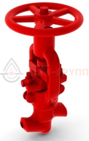 Запорный клапан (вентиль) под приварку ручной 1с-15-5 DN 50 PN 13,7 МПа Т560 °С, корпус ст. 12Х1МФ