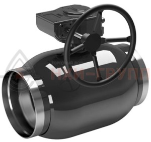 Шаровой кран цельносварной проходной полнопроходной под приварку с редуктором КШ-Ц.П.ПП.П.РД.НХИ.250.025.01.У DN 250 PN 2,5 МПа, корпус ст. 20, класс герметичности «А» по ГОСТ 9544-2015