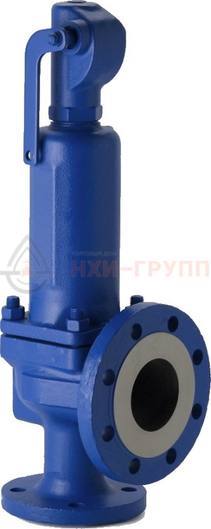Предохранительный клапан пружинный сальниковый фланцевый с приспособлением для принудительного открытия СППК4Р 200-16лс 17лс17нж DN 200/300 PN 1,6/0,6 МПа ХЛ1, корпус ст. 20ГЛ, класс герметичности «В» по ГОСТ 9544-2015