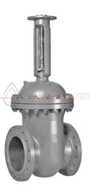 Клиновая задвижка литая с выдвижным шпинделем фланцевая под электропривод 30с941нж DN 600 PN 1,6 МПа У1, корпус ст. 20Л, класс герметичности «А» по ГОСТ 9544-2015