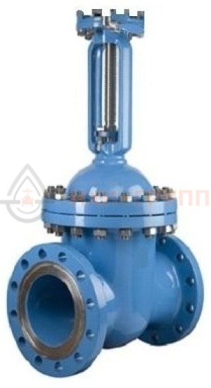 Клиновая задвижка литая с выдвижным шпинделем фланцевая с редуктором 31с516нж DN 200 PN 10 МПа У1, корпус ст. 20Л, класс герметичности «А» по ГОСТ 9544-2015