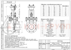 Клиновая задвижка литая с выдвижным шпинделем фланцевая под электропривод 30с941нж DN 200 PN 1,6 МПа У1, корпус ст. 20Л, класс герметичности «А» по ГОСТ 9544-2015