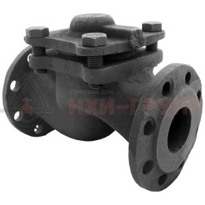 Обратный клапан подъемный фланцевый 16ч6п DN 80 PN 1,6 МПа У3, корпус чугун