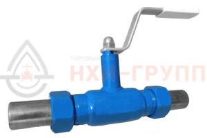 Шаровой кран цельносварной проходной неполнопроходной цапковый ручной КШ-Ц.П.НП.Ц.Р.НХИ.025/020.040.02.ХЛ1 DN 25/20 PN 4 МПа, корпус ст. 09Г2С, класс герметичности «А» по ГОСТ 9544-2015 (газ)