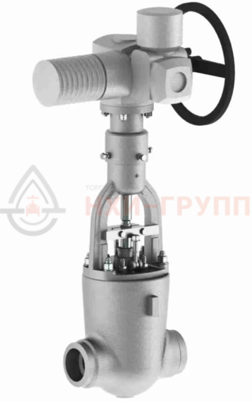 Задвижка запорная под приварку с электроприводом (AUMA SA14.6-F14-380/50/3-22) 1123-100-ЭД-01 DN 100 PN 13,7 МПа Т540 °С, корпус ст. 15Х1М1Ф