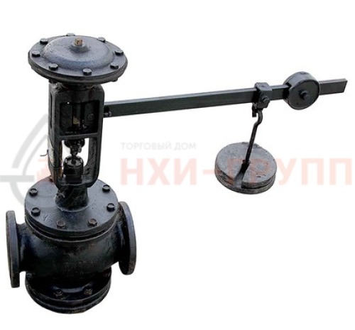 Регулятор давления фланцевый "после себя" нормально открытый 21ч10нж DN 100 PN 1,6 МПа У3, корпус чугун