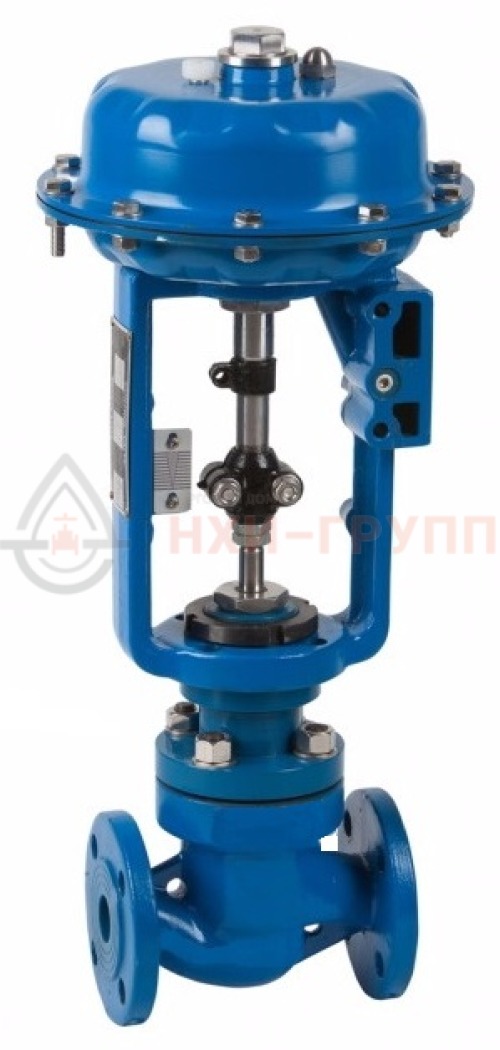 Клапан отсечной фланцевый "до себя" нормально закрытый 22нж32п DN 200 PN 1,6 МПа УХЛ1 с мембранным исполнительным механизмом, корпус ст. 12Х18Н9ТЛ