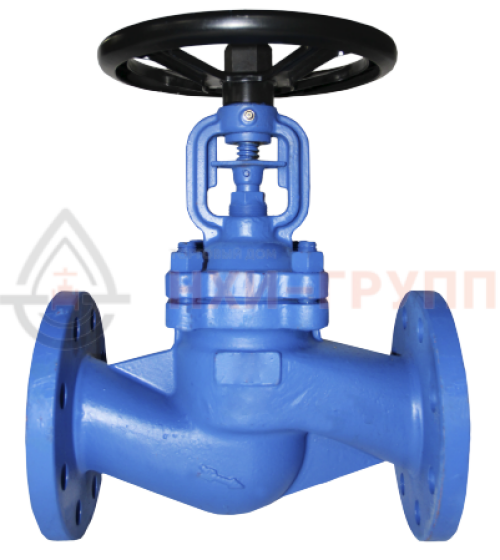 Клапан запорный сильфонный фланцевый ручной 15нж66п DN 80 PN 2,5 МПа УХЛ1, корпус ст. 12Х18Н9ТЛ, класс герметичности «А» по ГОСТ 9544-2015