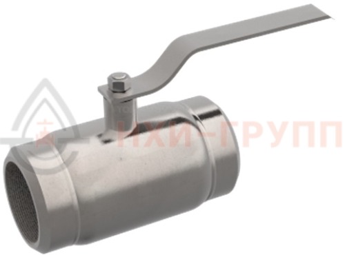 Кран шаровой цельносварной проходной неполнопроходной муфтовый ручной КШ-Ц.П.НП.М.Р.НХИ.025/020.040.03.УХЛ1 DN 25/20 PN 4,0 МПа, корпус ст. 12Х18Н10Т, класс герметичности «А» по ГОСТ 9544-2015