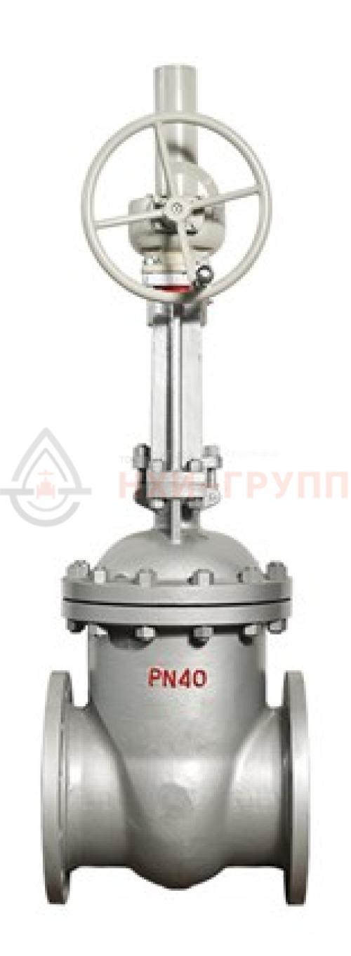 Задвижка клиновая литая с выдвижным шпинделем фланцевая с редуктором 30с515нж DN 400 PN 4,0 МПа У1, корпус ст. 20Л, класс герметичности «А» по ГОСТ 9544-2015