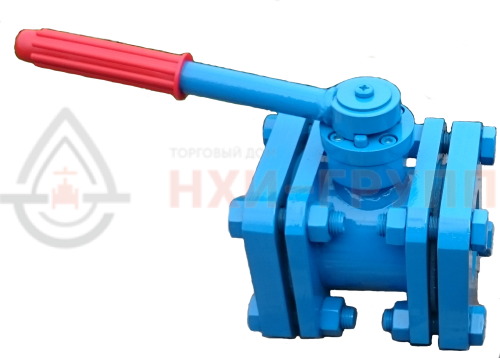 Кран шаровой полнопроходной фланцевый ручной МА 39010-03 DN 50 PN 1,6 МПа ХЛ1, корпус ст. 09Г2С, класс герметичности «А» по ГОСТ 9544-2015, с комплектом ответных фланцев 50-16-01-1-В-Cт. 09Г2С ГОСТ 33259-2015, прокладками ПОН и крепежом (болты и гайки)