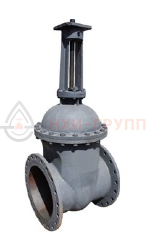 Задвижка клиновая литая с выдвижным шпинделем фланцевая под электропривод 30с999нж DN 350 PN 2,5 МПа У1, корпус ст. 20Л, класс герметичности «А» по ГОСТ 9544-2015