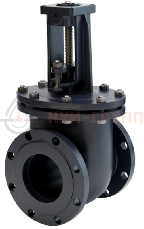 Задвижка параллельная литая с выдвижным шпинделем фланцевая под электропривод 30ч906бр DN 350 PN 1,0 МПа У3, корпус чугун, класс герметичности «D» по ГОСТ 9544-2015