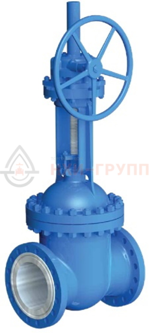 Задвижка клиновая литая с выдвижным шпинделем фланцевая с редуктором 30нж564нж DN 700 PN 2,5 МПа УХЛ1, корпус ст. 08Х18Н10, класс герметичности «А» по ГОСТ 9544-2015