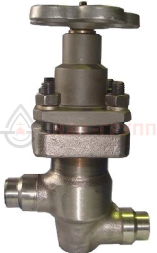 Клапан запорный сильфонный под приварку ручной 14нж17ст DN 125 PN 1,0 МПа УХЛ1, корпус ст. 12Х18Н10Т, класс герметичности «В» по ГОСТ 9544-2015