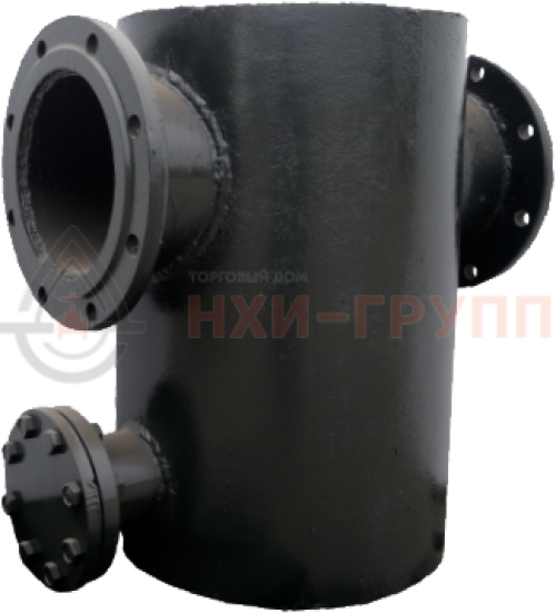 Грязевик вертикальный ТС - 568.00.000 - 08, DN 500 PN 16 кгс/см2 материал корпуса  -  сталь 12Х18Н10Т