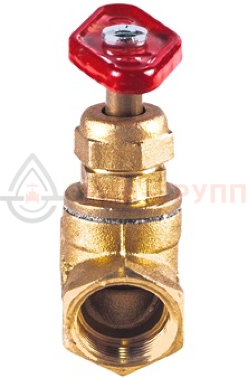 Клапан запорный сальниковый муфтовый ручной 15б3р DN 40 PN 1,6 МПа УХЛ4, корпус латунь, класс герметичности «А» по ГОСТ 9544-2015