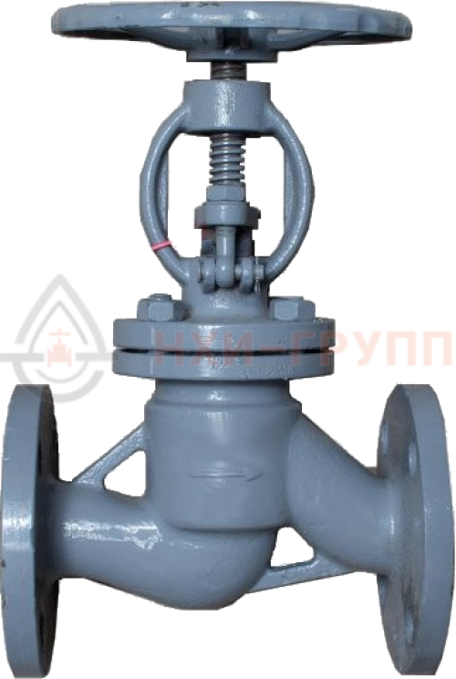 Клапан запорный сальниковый фланцевый ручной 15с65п DN 50 PN 1,6 МПа У1, корпус ст. 25Л, класс герметичности «А» по ГОСТ 9544-2015