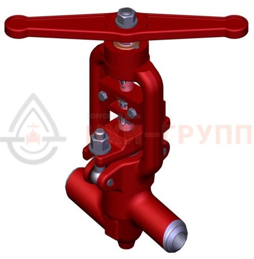 Клапан регулирующий под приварку ручной 10с-1 DN 10 PN 10,0 МПа Т450 °С, корпус ст. 20