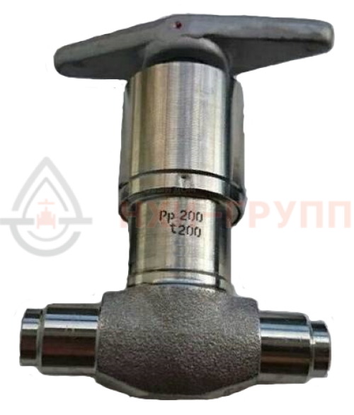 Клапан запорный сильфонный под приварку ручной НХИ26410-006 DN 6 PN 20,0 МПа Тmax +200 °С, корпус ст. 08Х18Н10Т(12Х18Н10Т), класс герметичности «А» по ГОСТ 9544-2015