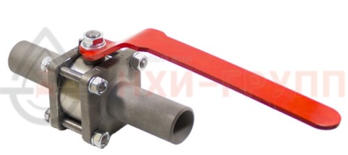Кран шаровой разборный проходной неполнопроходной под приварку ручной КШ-Р.П.НП.П.Р.НХИ.125/100.160.03.УХЛ1 DN 125/100 PN 16,0 МПа, корпус ст. 12Х18Н10Т, класс герметичности «А» по ГОСТ 9544-2015
