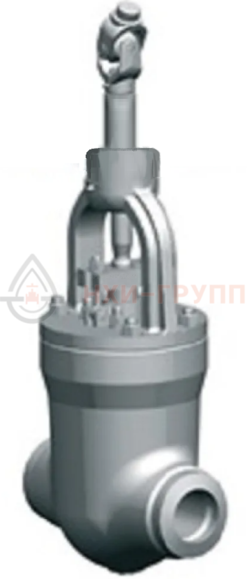 Задвижка запорная под приварку ручная 884-250-Г DN 250 PN 28,4 МПа Т510 °С, корпус ст. 15Х1М1Ф