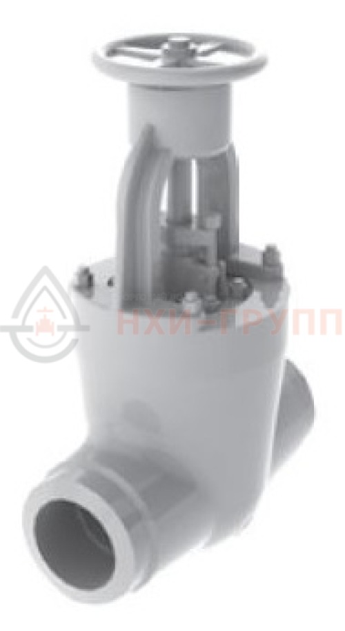 Задвижка запорная под приварку ручная 963-300-ГИ DN 300 PN 25,0 МПа Т545 °С, корпус ст. 15Х1М1Ф