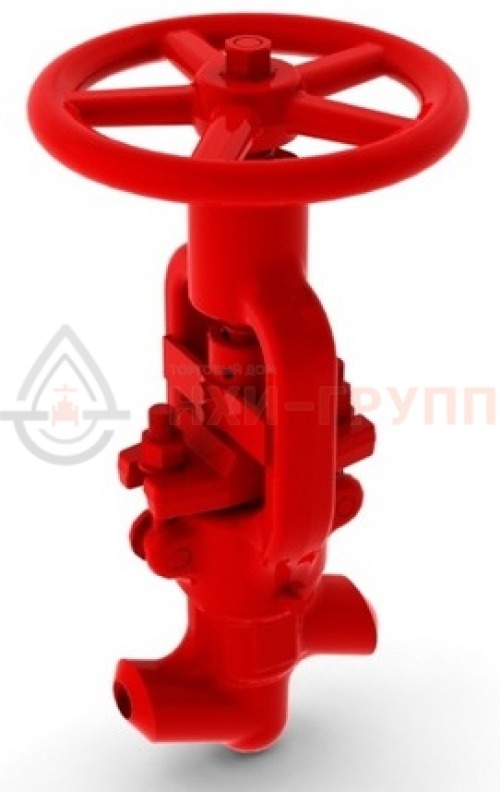 Клапан регулирующий под приварку ручной 10с-5-4-2 DN 50 PN 25,0 МПа Т350 °С, корпус ст. 20